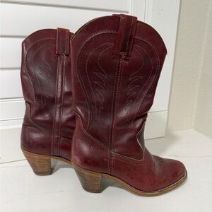 Vintage Women's Dexter Red Leather Boots